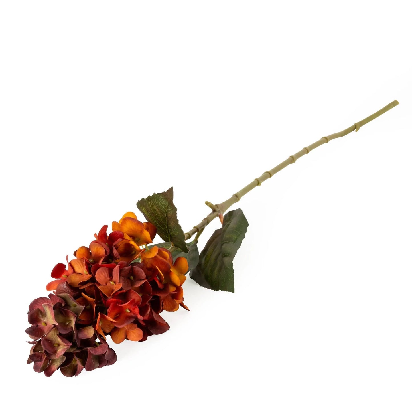 Artificial Hydrangea - Burnt Orange - 75cm