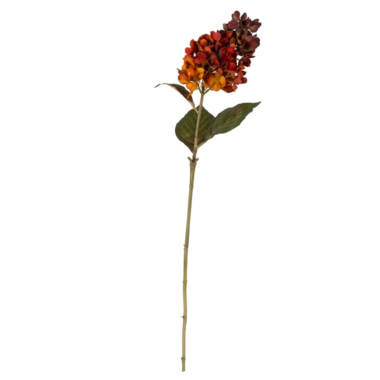 Artificial Hydrangea - Burnt Orange - 75cm