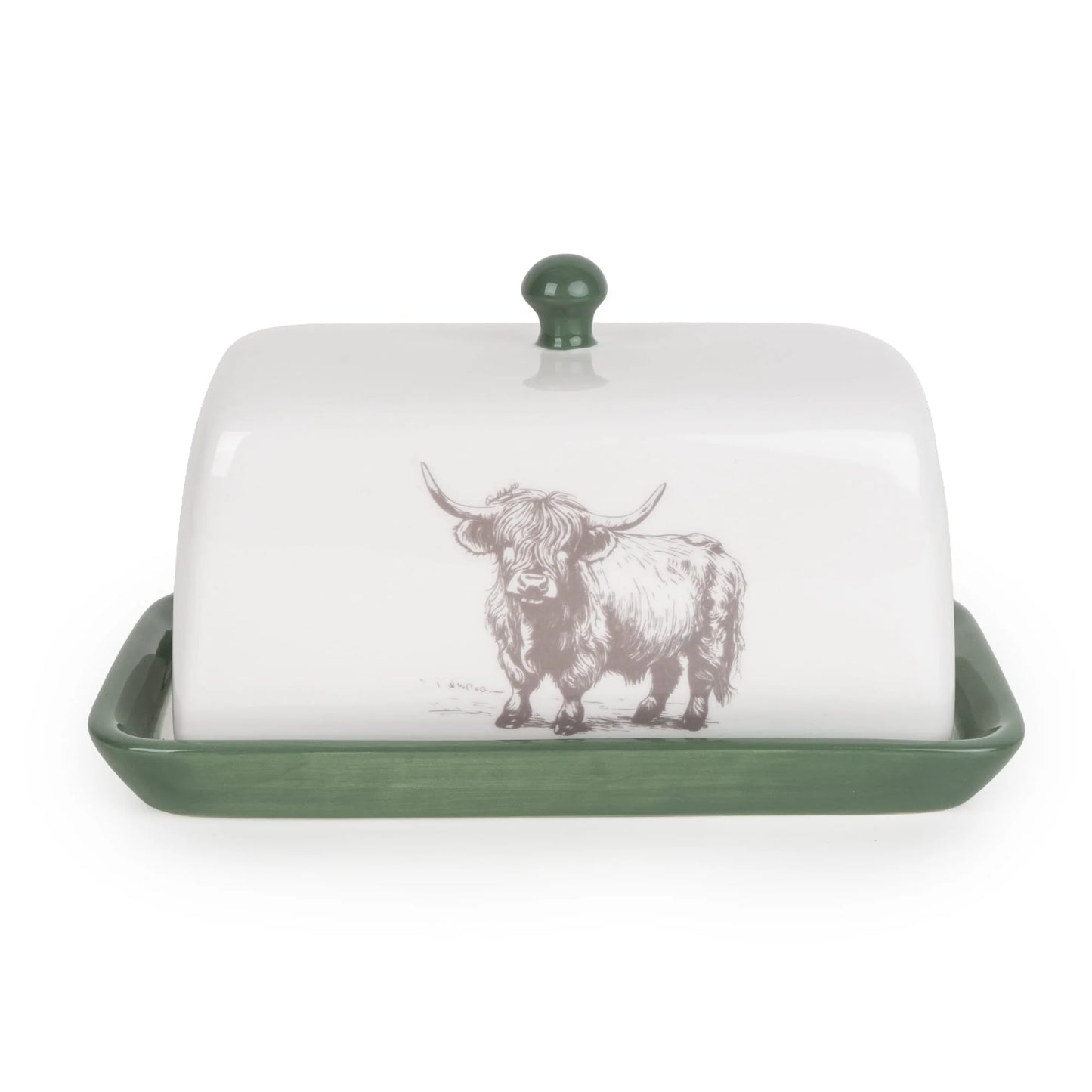 Butter Dish - Highland Cow