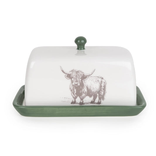 Butter Dish - Highland Cow