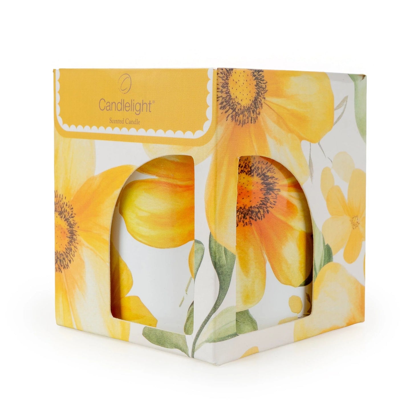 Yellow Flowers Soft Gardenia Floral Candle