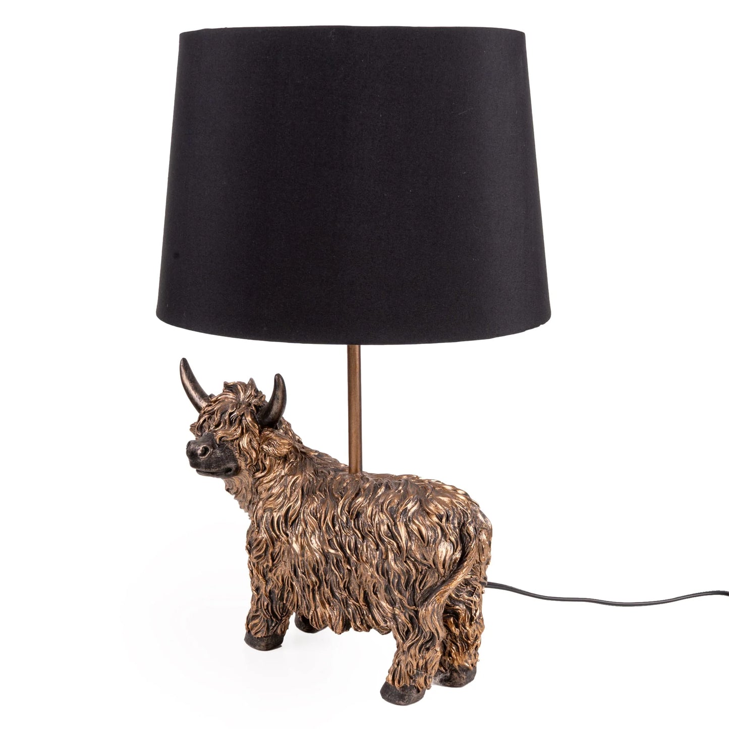 Lamp Base & Shade - Highland Cow