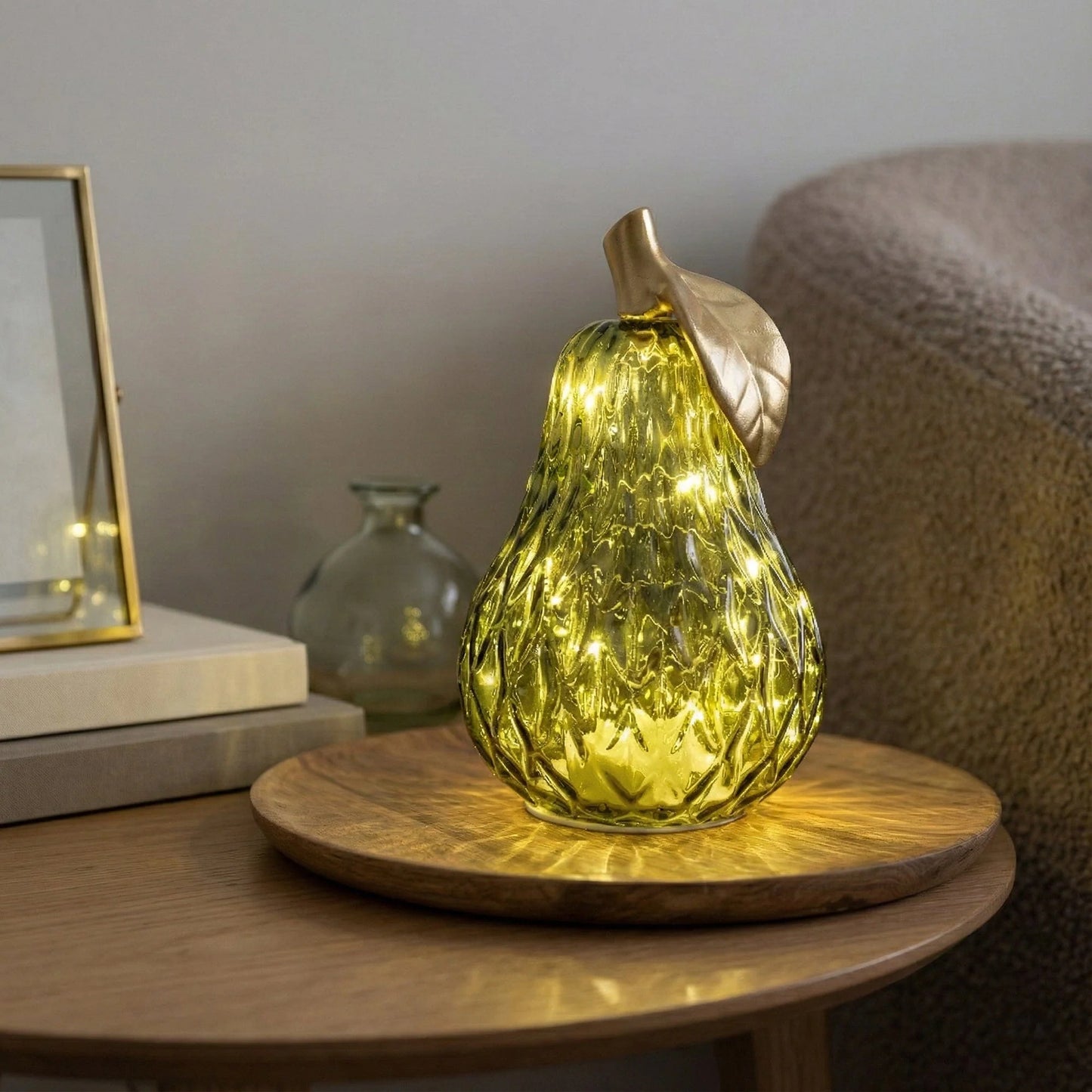 LED Pear Lamp Green