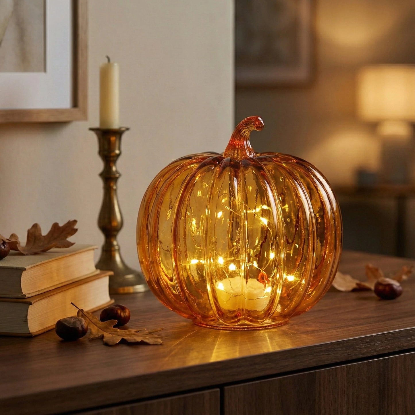 LED Lamp - Pumpkin Orange