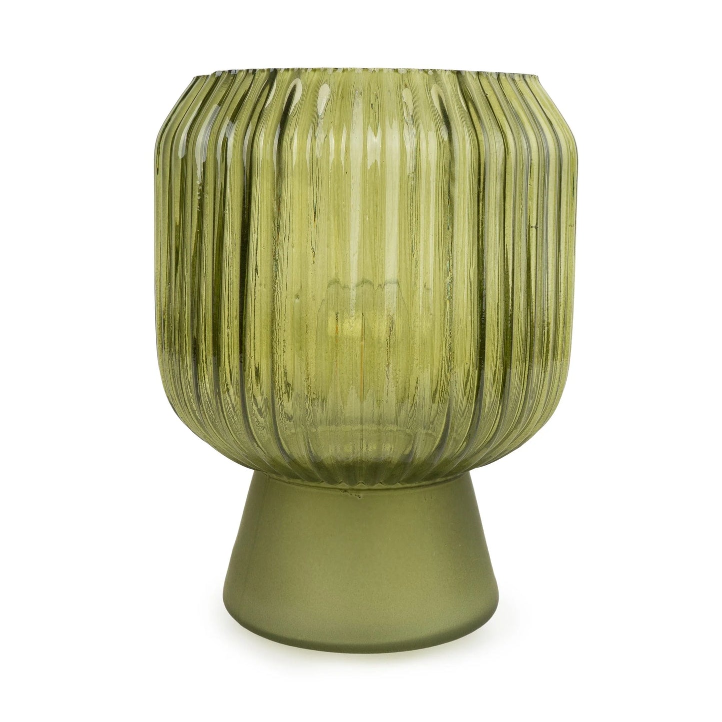 Ridged LED Lamp - Green