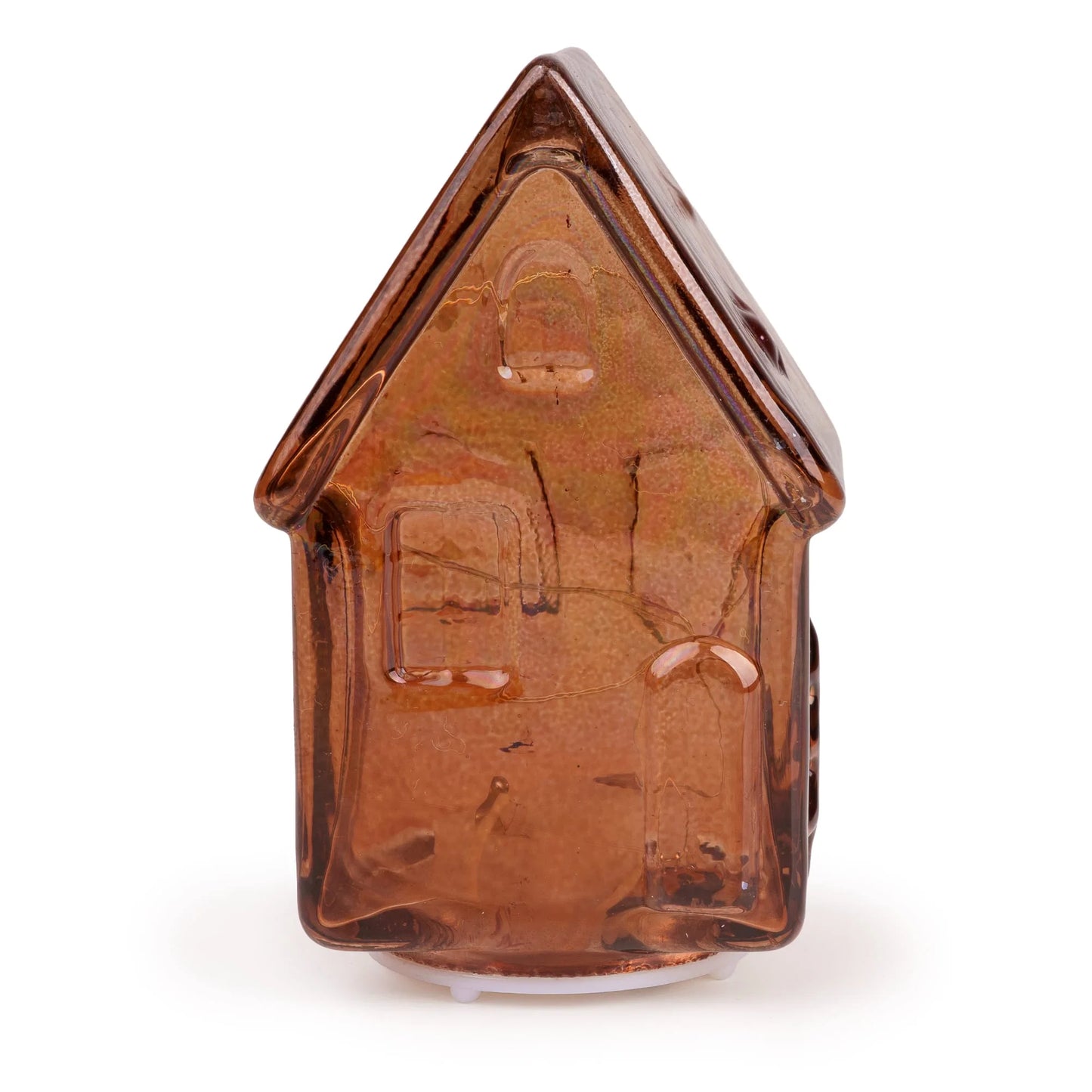 Small LED Glass House – Amber