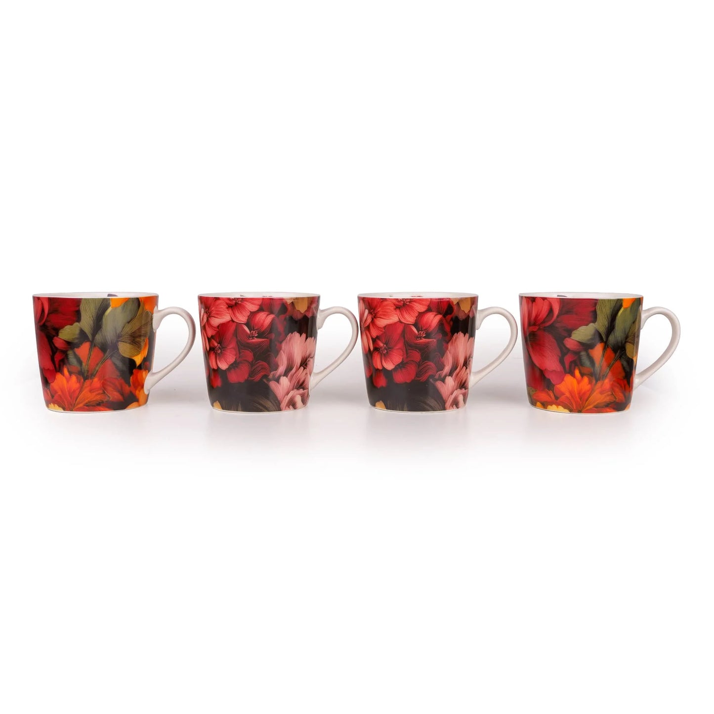Set of 4 Mugs in Gift Box - Botanical Gallery