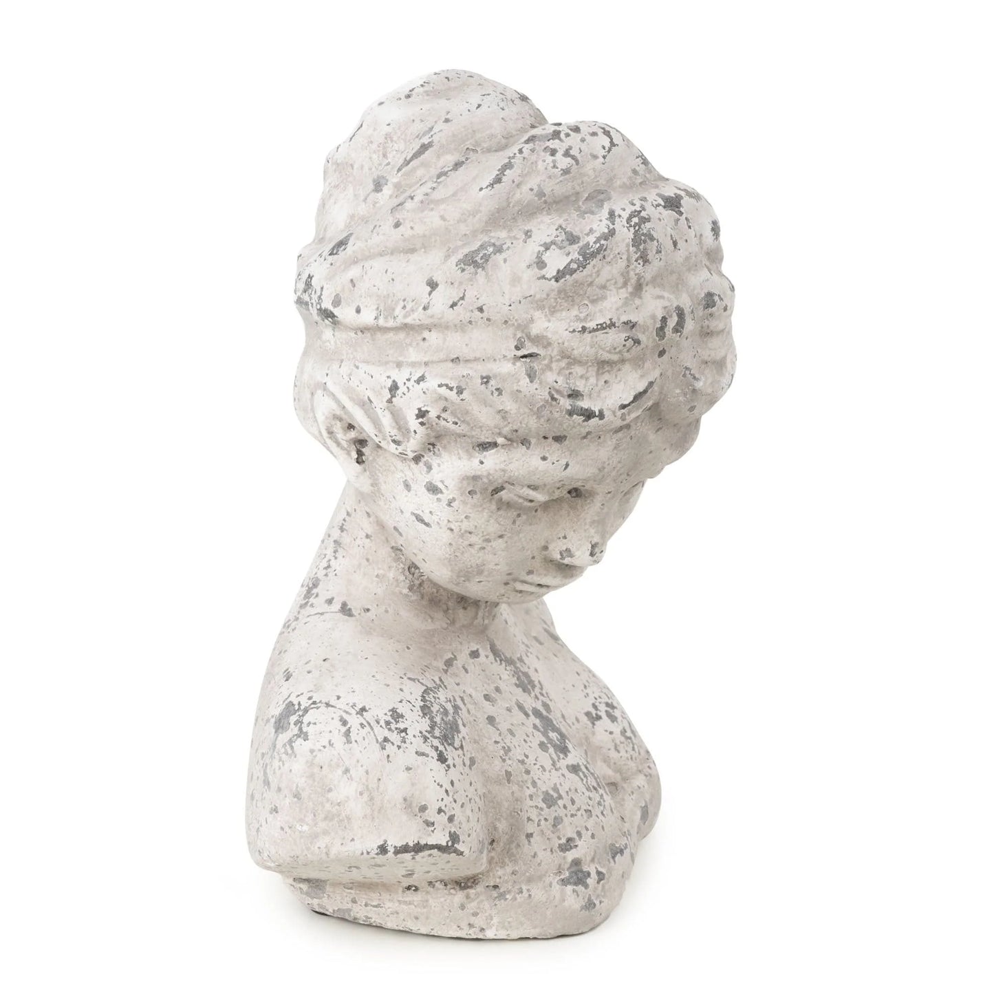 23.5cm Female Bust - Stone Effect