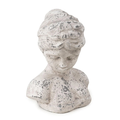 23.5cm Female Bust - Stone Effect