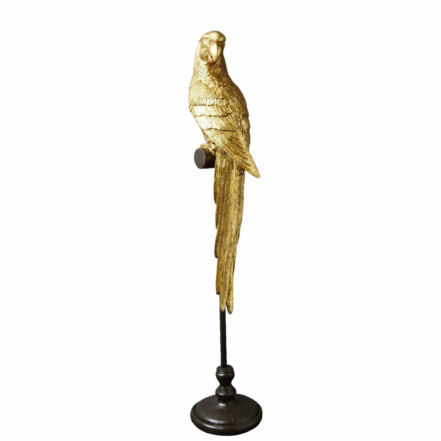 64cm Parrot Ornament on Stand - Gold