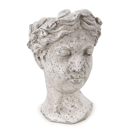 26cm Large Female Planter - Stone Effect