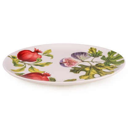 Oval Serving Platter - Fig & Pomegranate