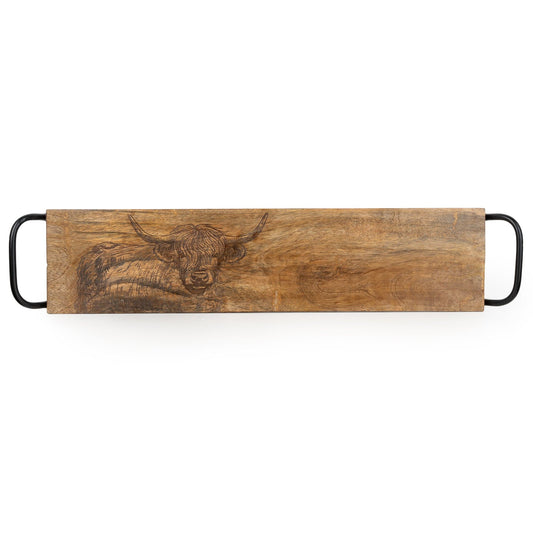 Rectangular Serving Platter - Highland Cow
