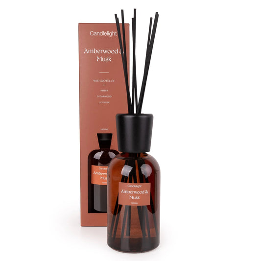 Large 1000ml Reed Diffuser – Amberwood & Musk