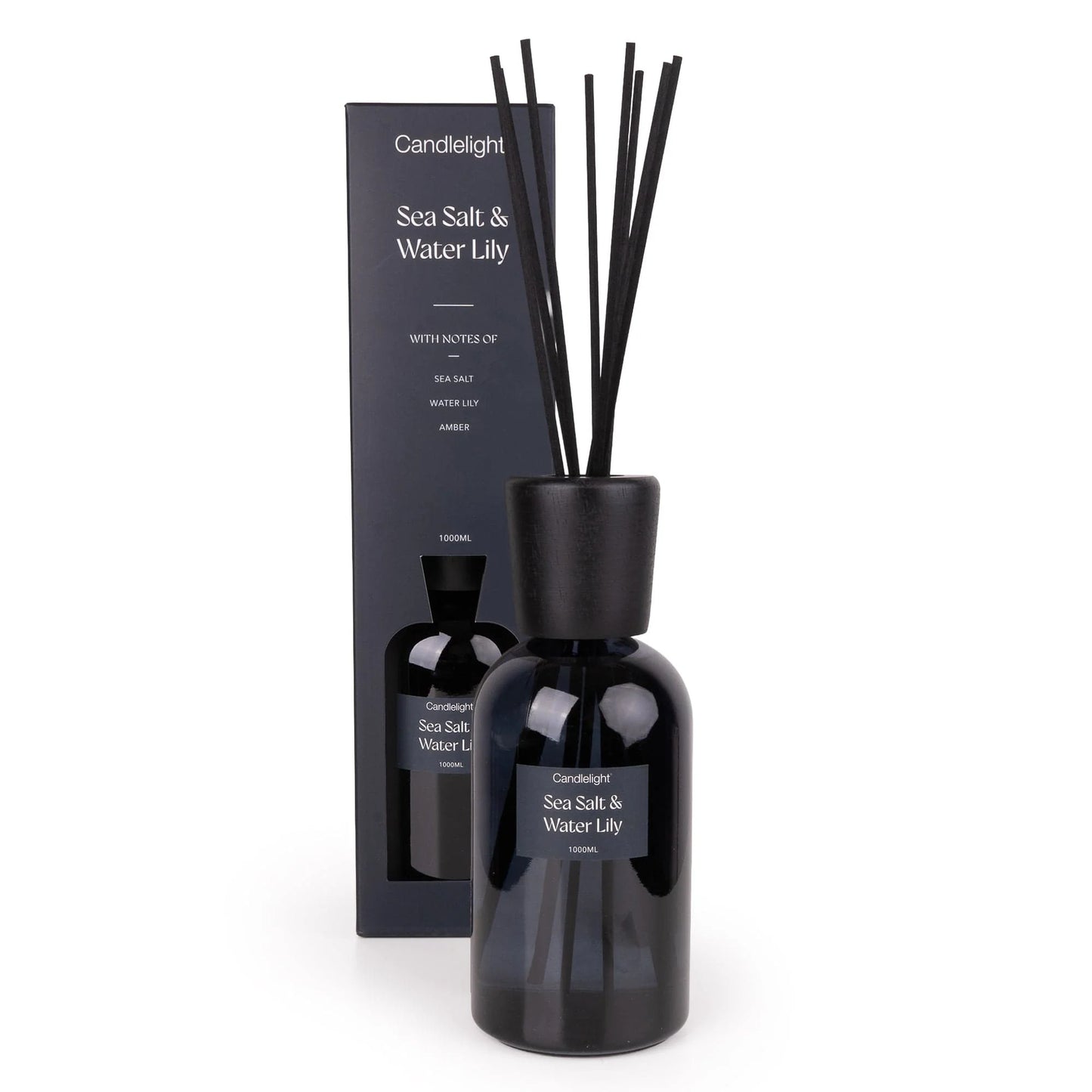 Large 1000ml Reed Diffuser – Sea Salt & Water Lily