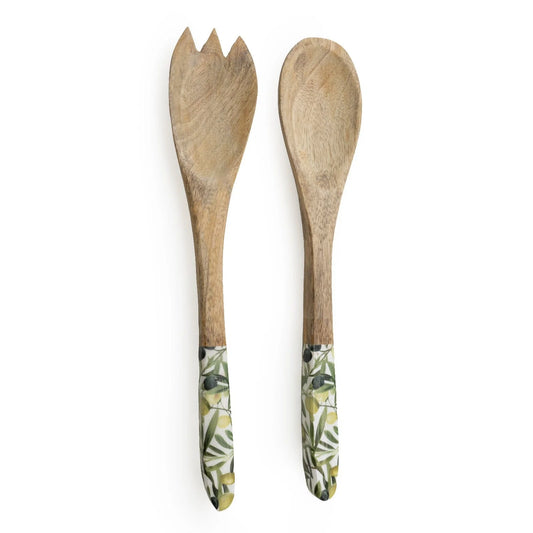 Handcrafted Serving Spoon & Fork Mango Wood