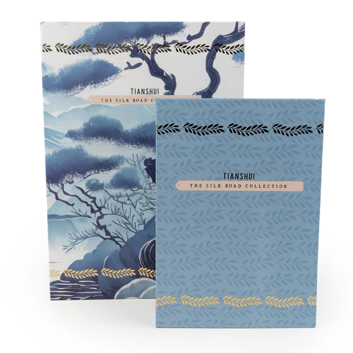 Set of 2 Storage Boxes – Tianshui Blue