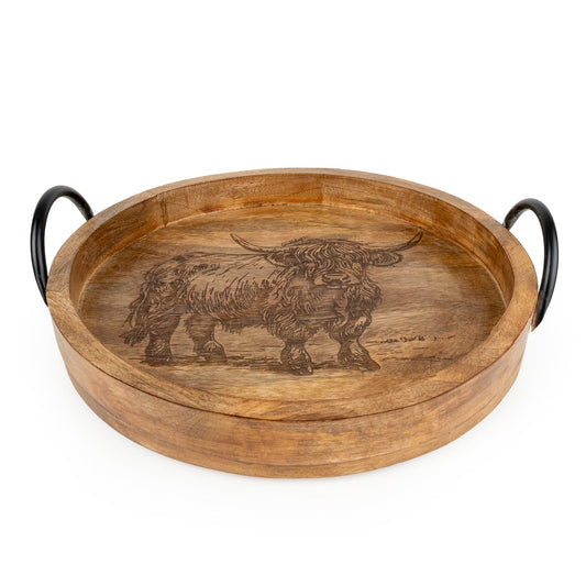 Round Tray - Highland Cow