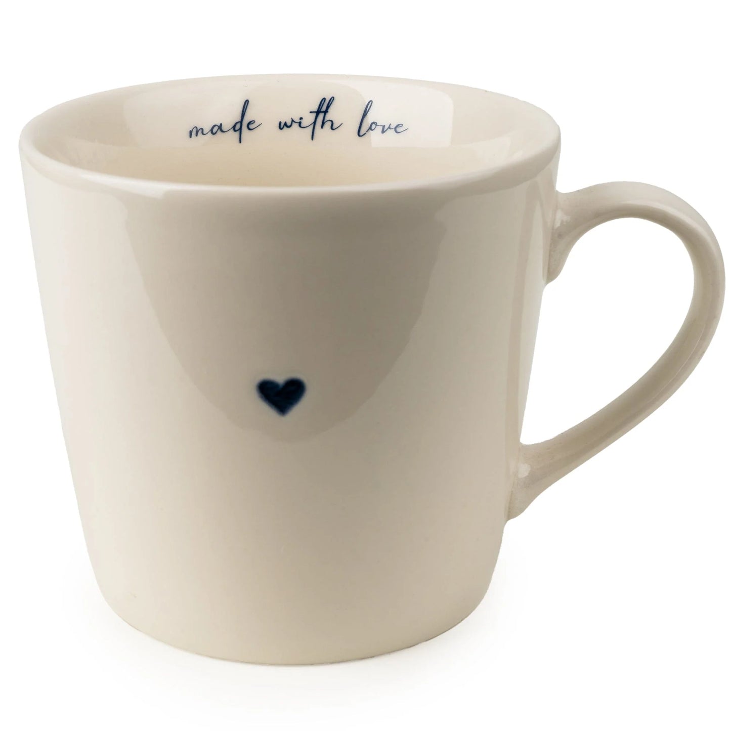 Blue Heart V-Shaped Mug