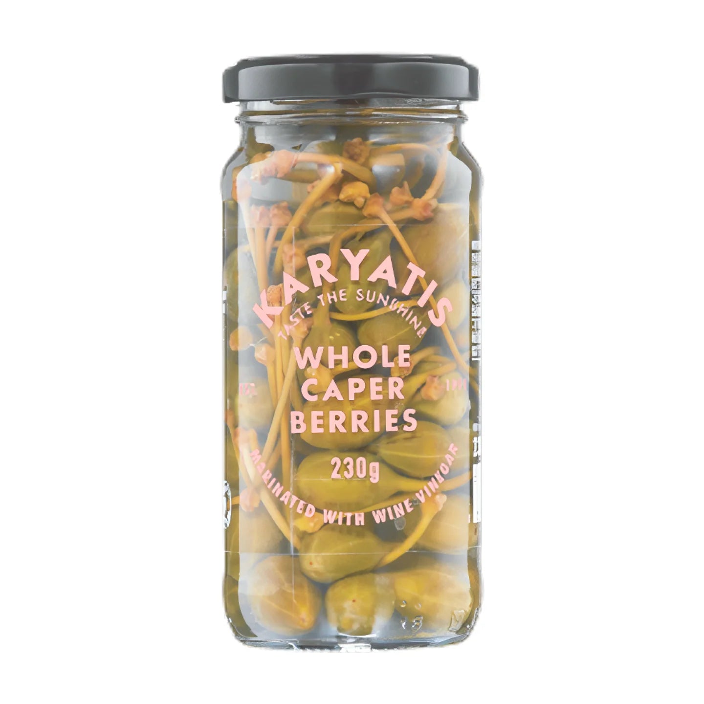 Karyatis Whole Caper Berries in Wine Vinegar 230g