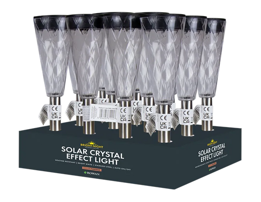 Crystal Effect Solar Post Light