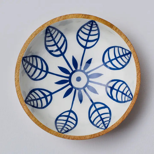 Kruunu Kukkia Wooden Bowl