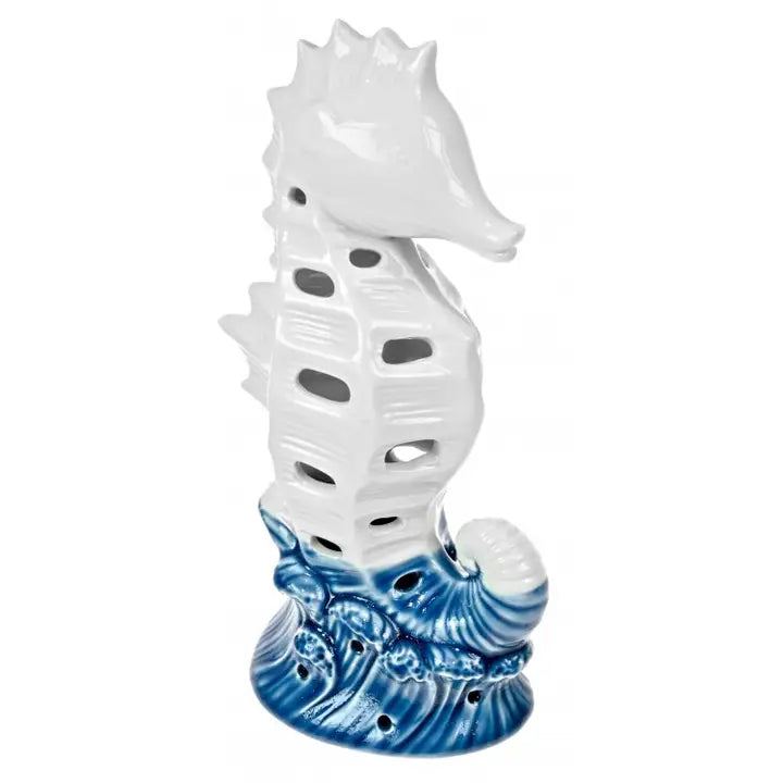 Ceramic Led Seahorse 20cm