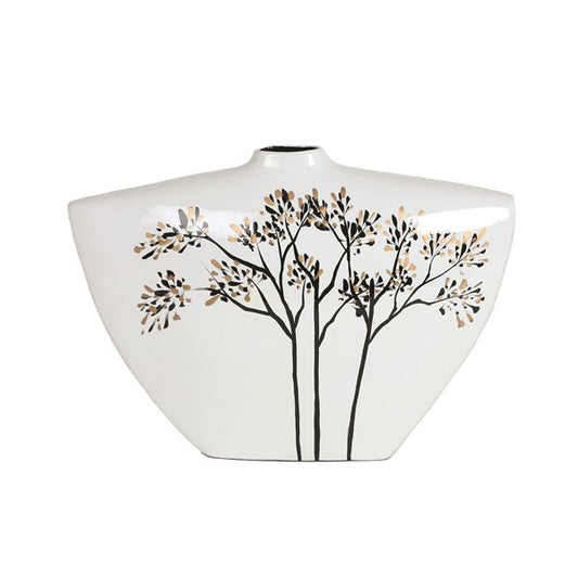 Floral Jacket Vase White 26cm