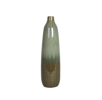 Ombré Green Skittle Vase 55cm