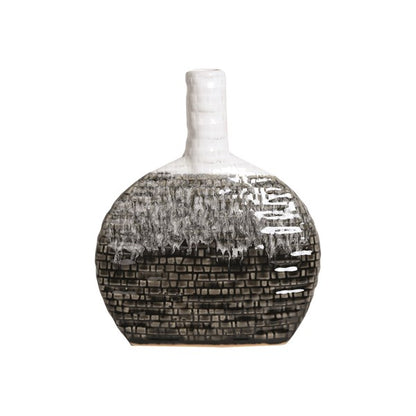 Grey Tone Narrow Neck Vase 25cm