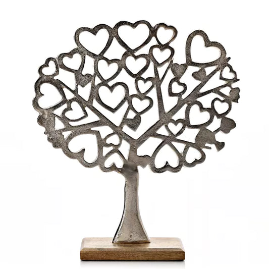 Hestia Metal Heart Tree Decoration 42cm