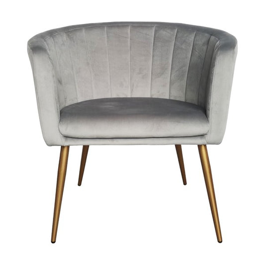 Large Light Grey Cocktail Chair 74cm