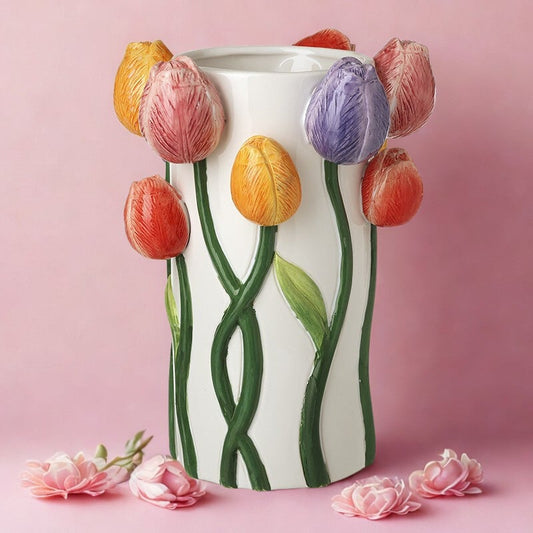 Tulips Tall Spectacular Vase 27cm