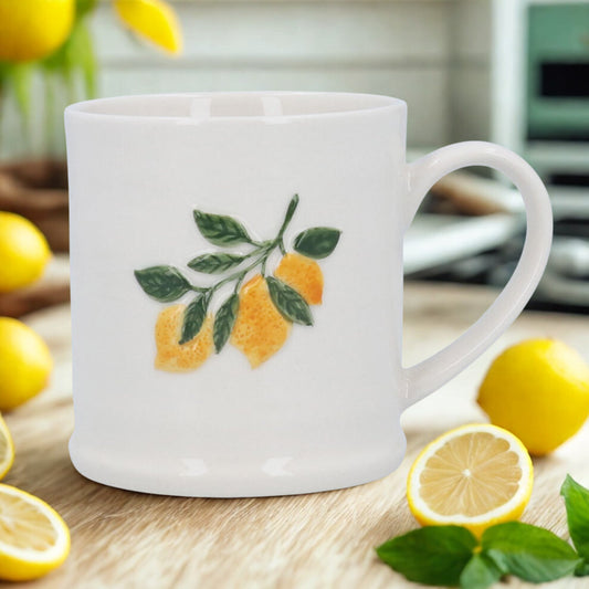 Stoneware Mug 9cm - Lemon Branch