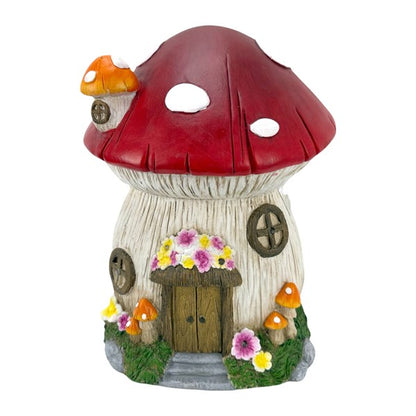 Solar Mushroom House 42cm