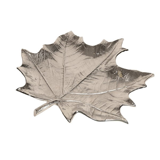 Sycamore Shaped Dish Silver 25cm