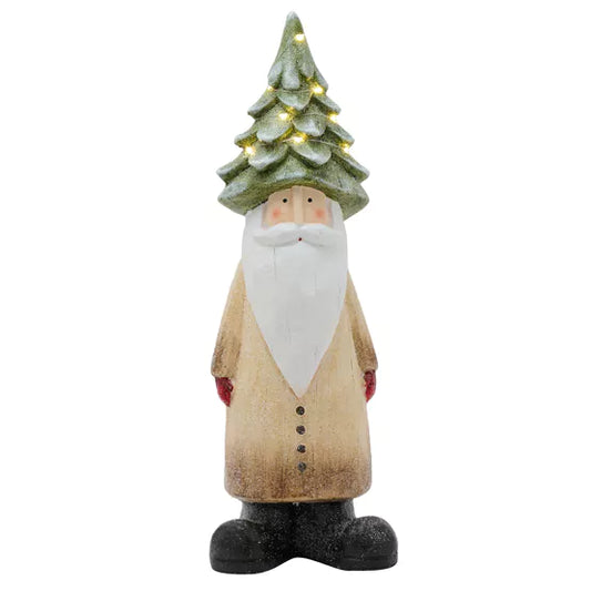 Gnome with LED Light Up Tree Hat - Large